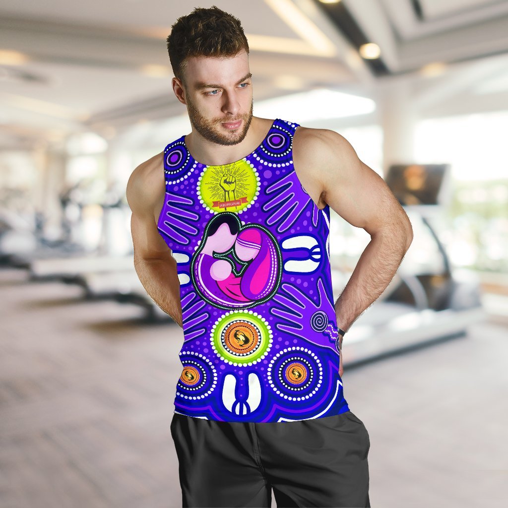 mens-tank-top-aboriginal-family-with-dot-painting-art-1