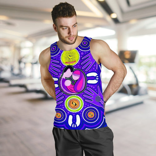 mens-tank-top-aboriginal-family-with-dot-painting-art-1