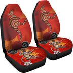 car-seat-covers-aboriginal-dot-painting-kangaroo-and-crocodile
