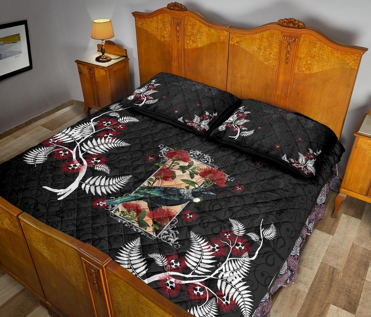 new-zealand-quilt-bed-set-tui-and-pohutukawa