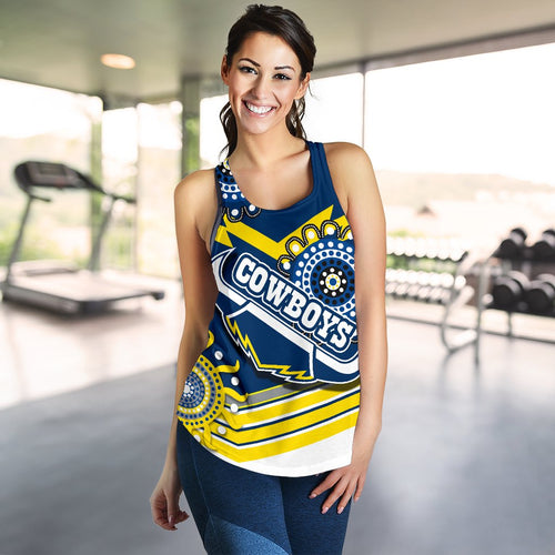 Proud Cowboys Women Racerback Tank Indigenous North Queensland - Vibe Hoodie