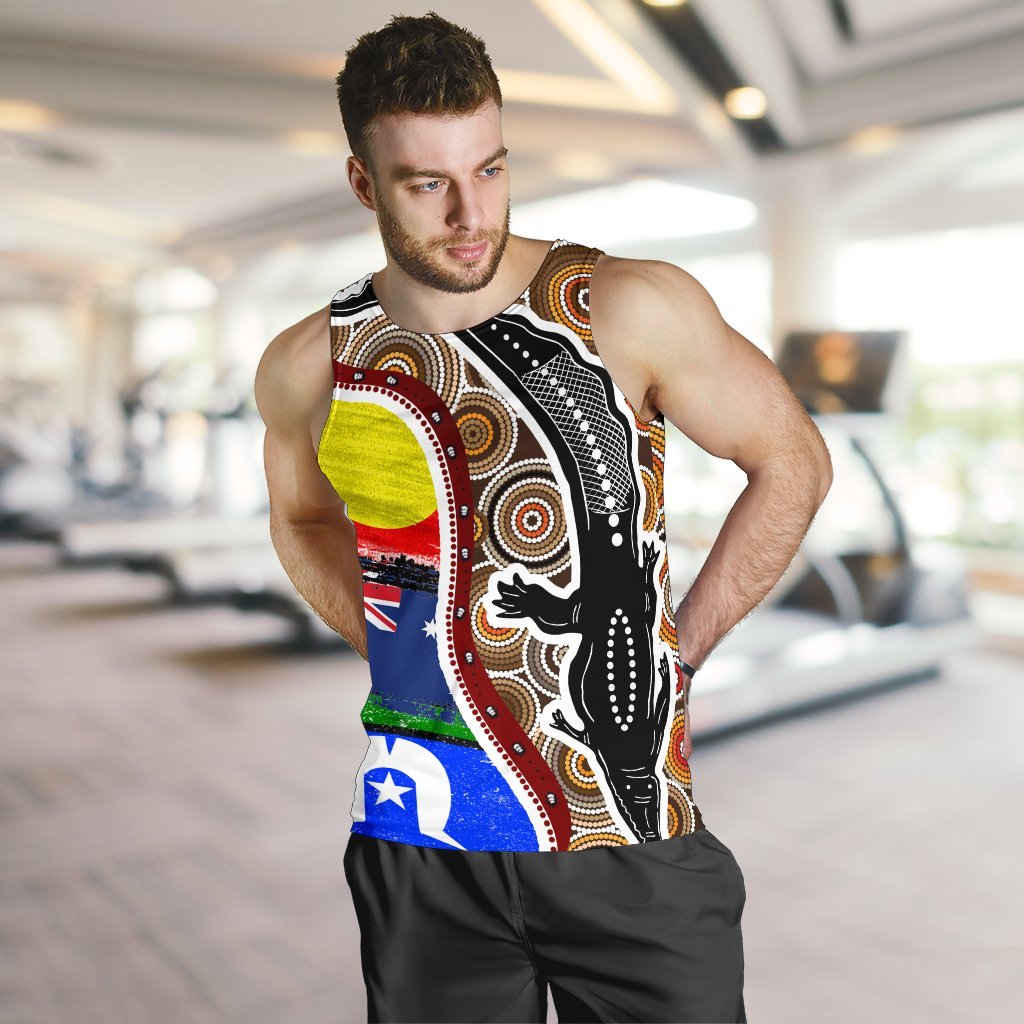 mens-tank-top-australian-aboriginal-crocodile-with-naidoc-flags