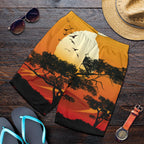 mens-shorts-sunset-and-tree-in-australia
