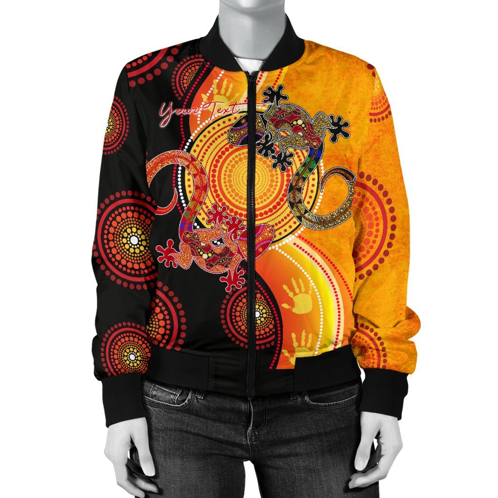 aboriginal-personalised-womens-bomber-jacket-couple-aboriginal-lizards