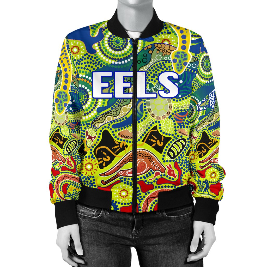 parramatta-womens-bomber-jacket-eels-unique-indigenous
