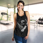 New Zealand Heart Women'S Racerback Tank - Map Kiwi Mix Silver Fern White - Vibe Hoodie