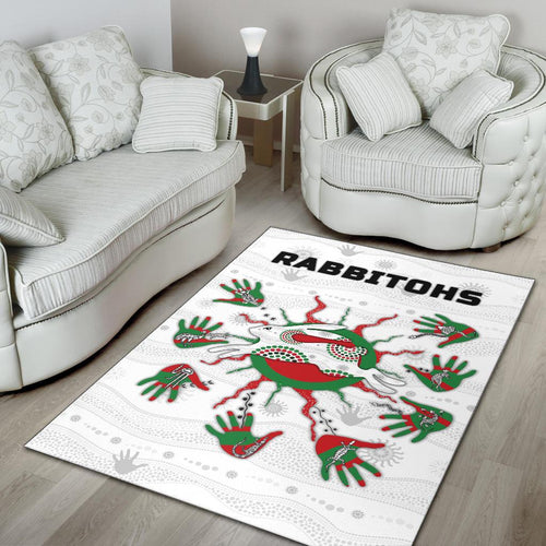rabbitohs-indigenous-area-rug-animals-aboriginal