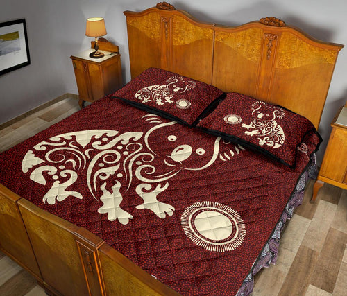 aboriginal-quilt-cover-set-koala-patterns-treasure-circle-dot-painting