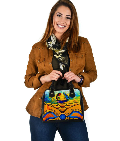 Aboriginal Shoulder Handbag, Australia Kangaroo Naidoc Week 2021 - Vibe Hoodie