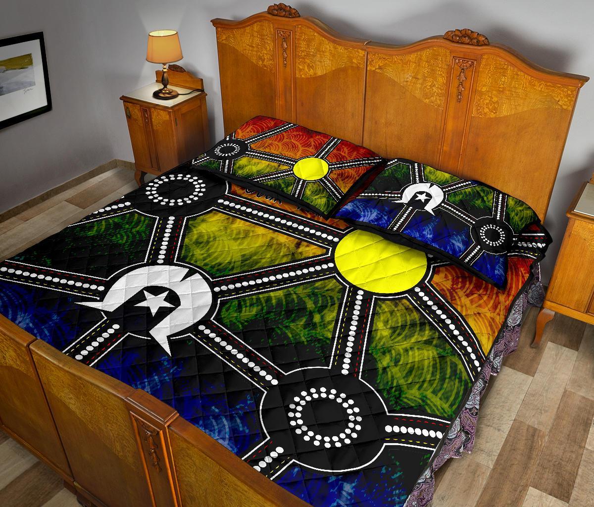 custom-naidoc-week-2021-quilt-bed-set-aboriginal-geometric-style