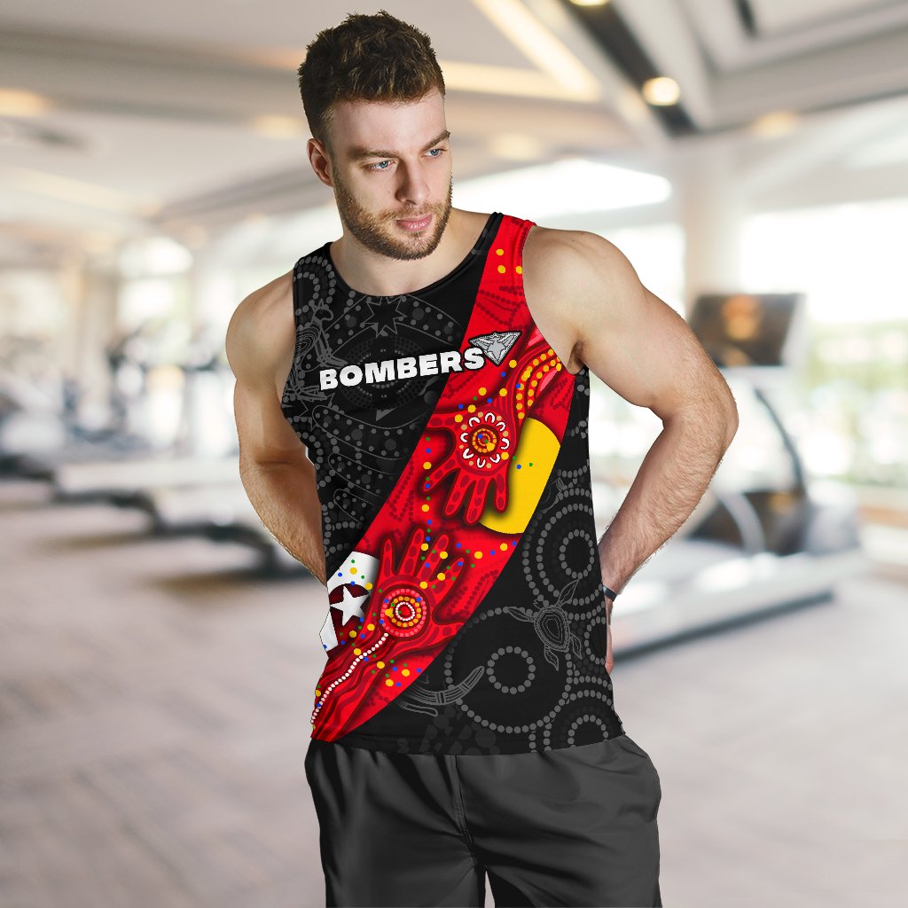 custom-personalised-bombers-naidoc-week-mens-tank-top-essendon-ingenious-custom-text-and-number-1