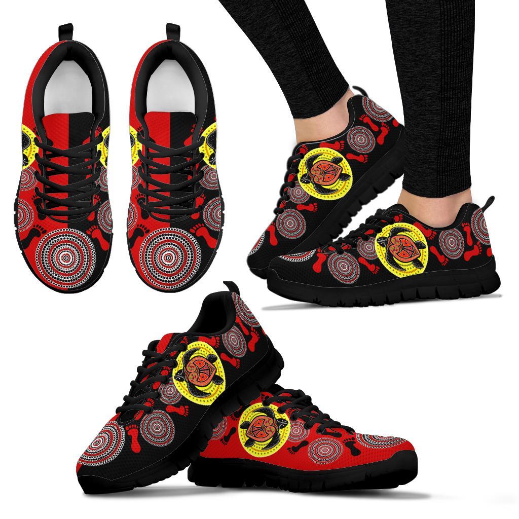 aboriginal-sneakers-turtle-footprint-circle-dot-painting-ver-02