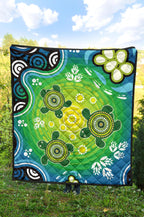 aboriginal-premium-quilt-indigenous-green-turtle