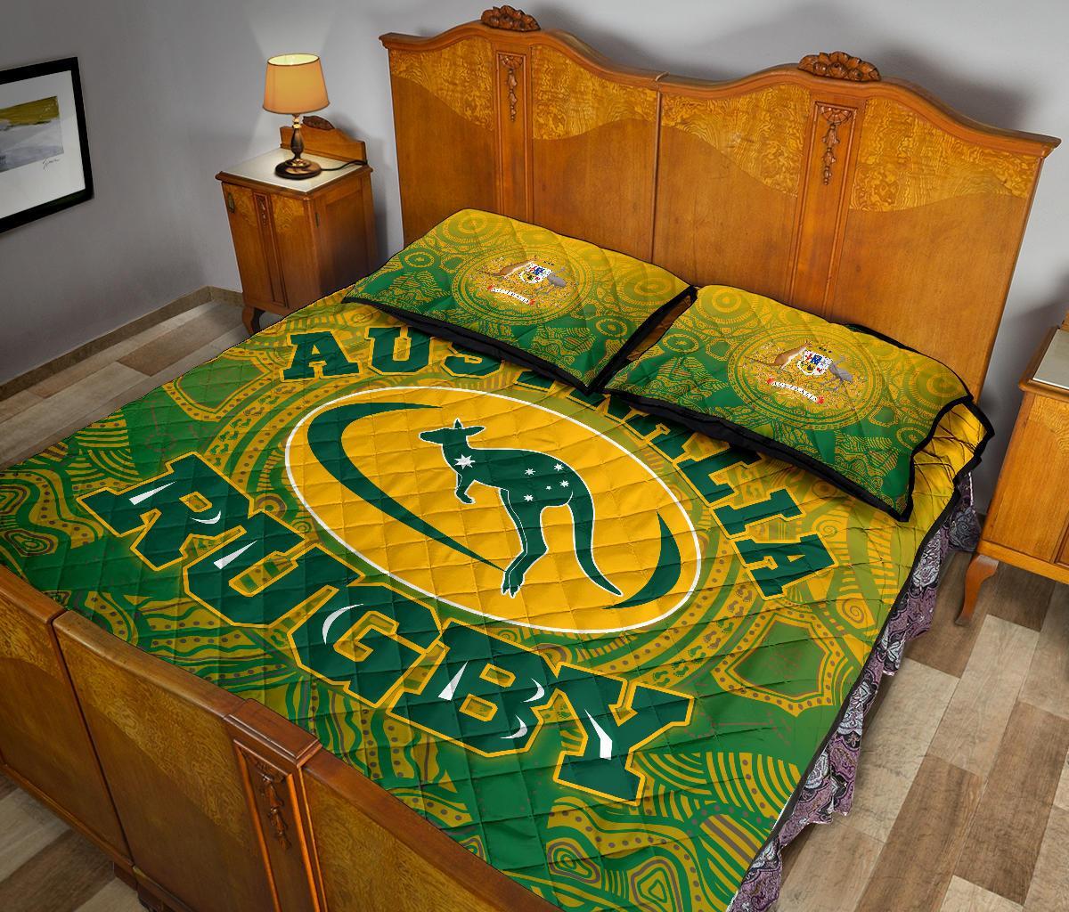 aboriginal-quilt-bed-set-australia-rugby-and-coat-of-arms-ver01