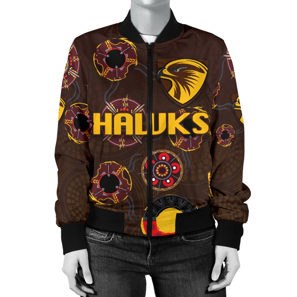 hawthorn-womens-bomber-jacket-hawks-indigenous-brown
