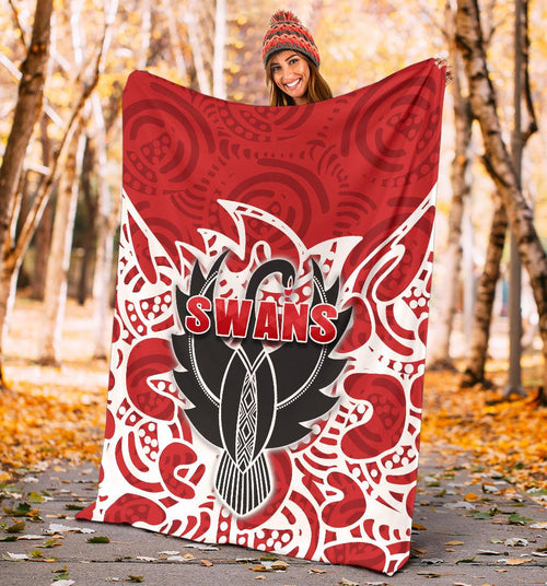 sydney-premium-blanket-simple-indigenous-swans