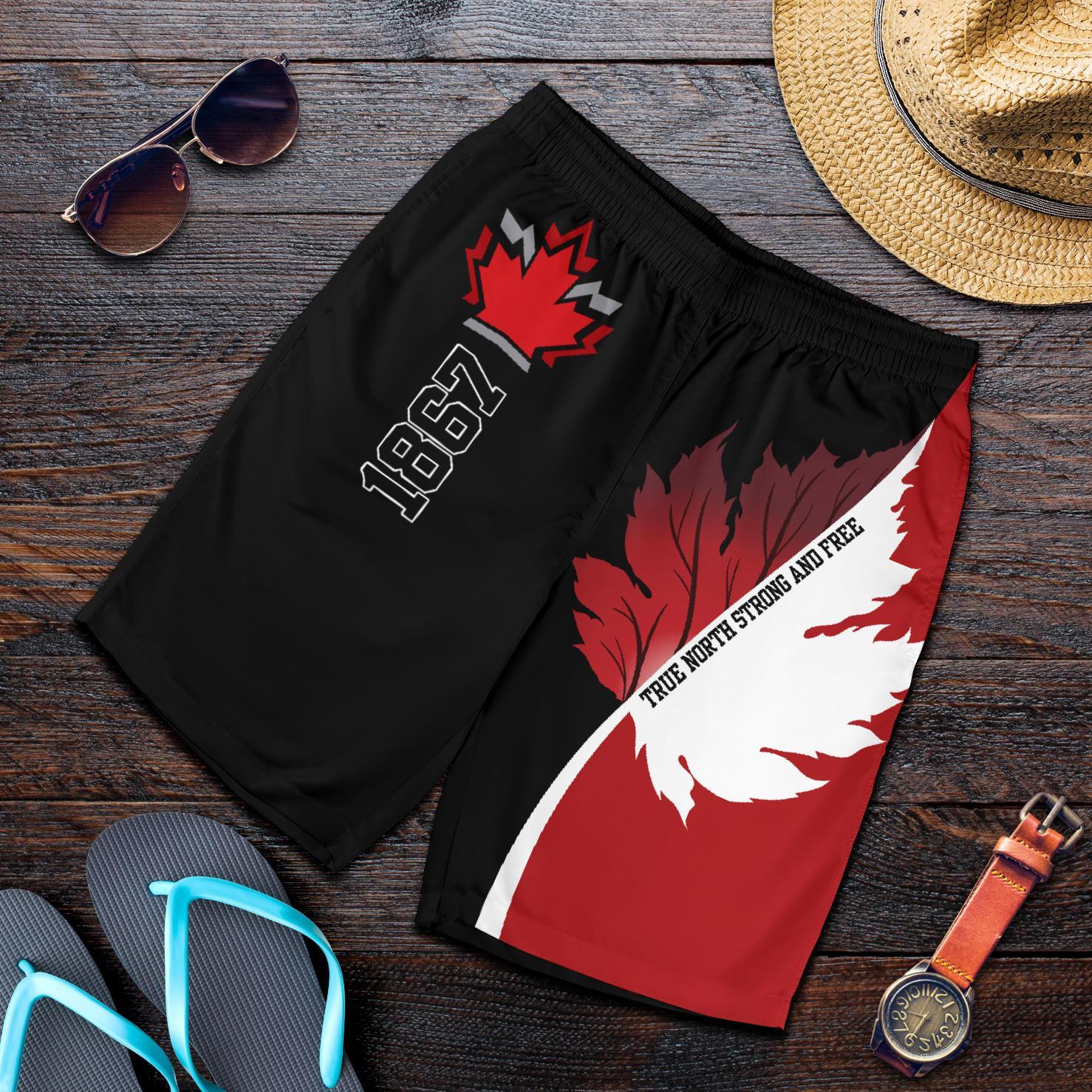 canada-strong-and-free-mens-shorts