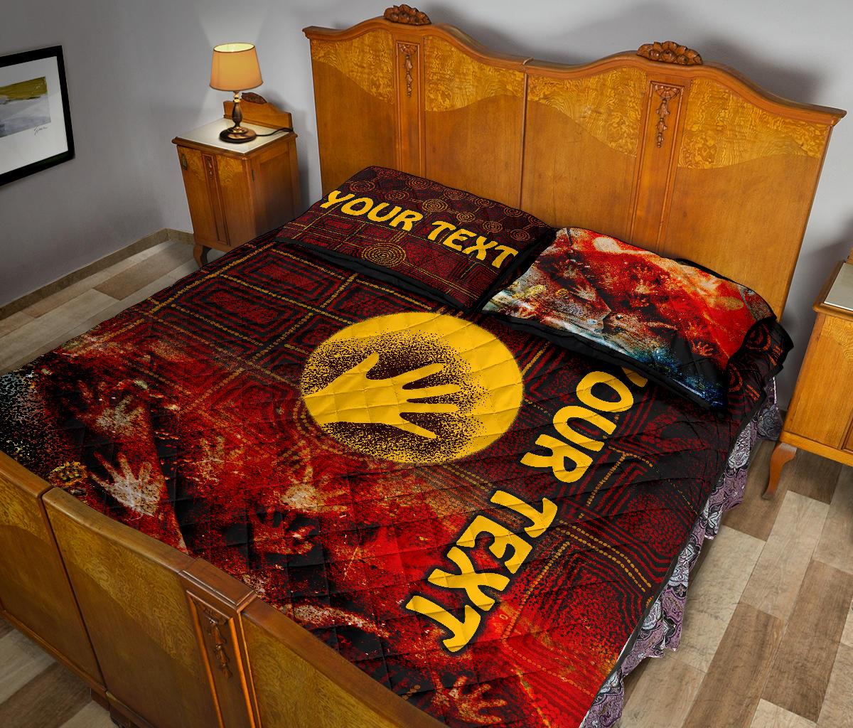 custom-aboriginal-quilt-bed-set-indigenous-flag-hand-art