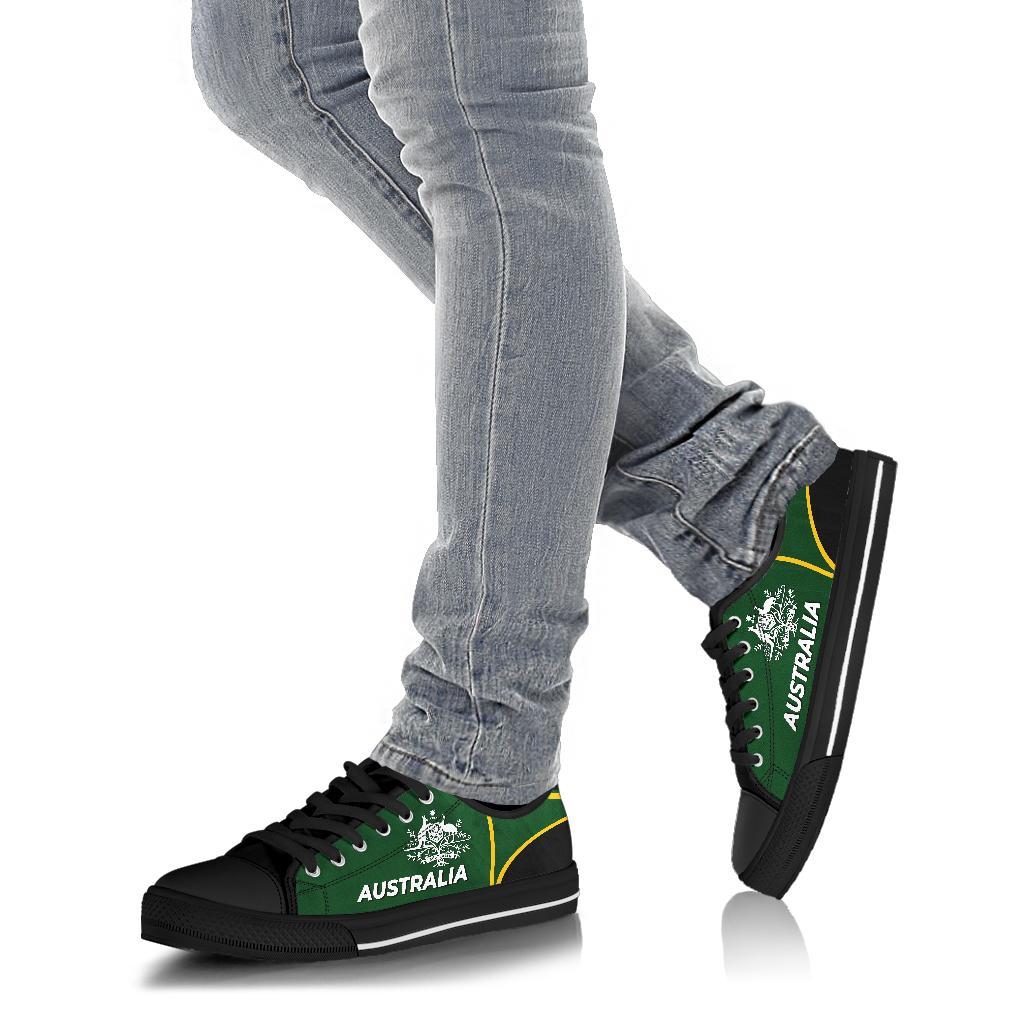 low-top-shoes-australian-coat-of-arms-shoes-green