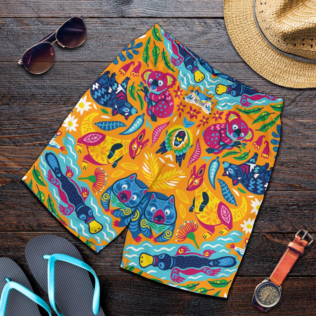 short-australian-animals-short-color-art-men