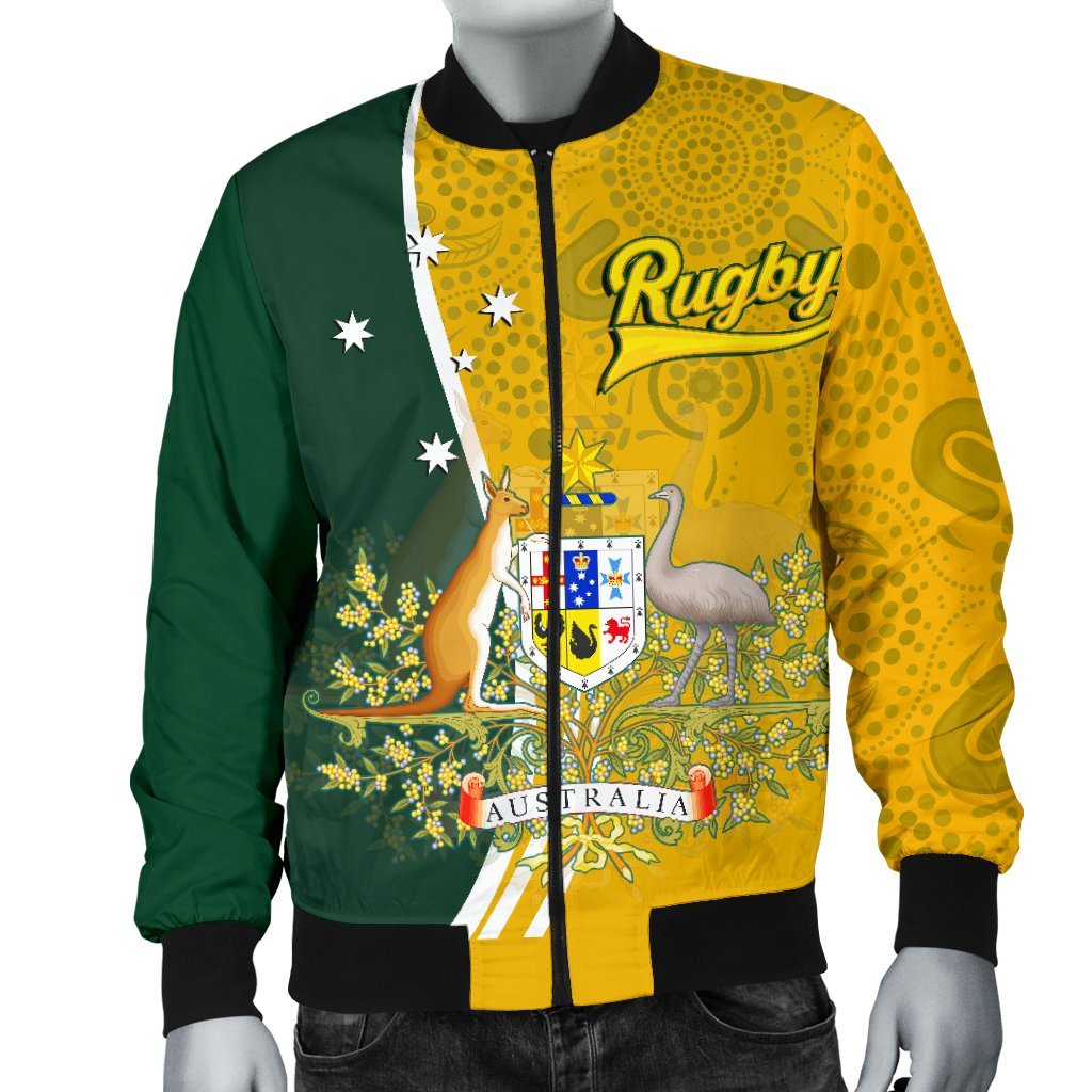 personalised-mens-bomber-jacket-australia-coat-of-arm-in-rugby-style