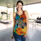 Aboriginal Women's Racerback Tank - Turtle Indigenous Art - Vibe Hoodie