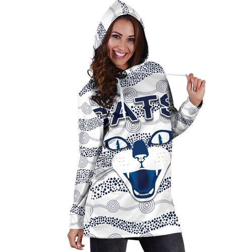 geelong-women-hoodie-dress-cats-indigenous-white