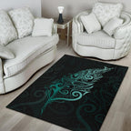 light-silver-fern-area-rug-turquoise