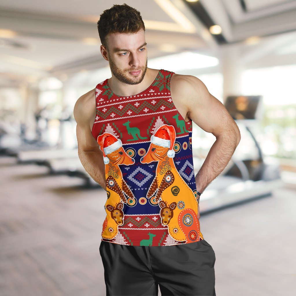 christmas-mens-tank-top-mother-kangaroo-in-christmas