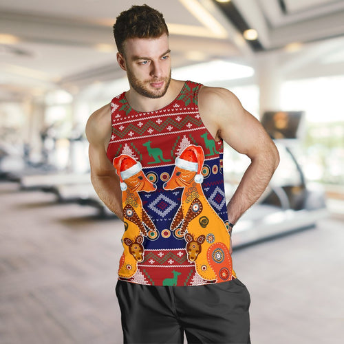 christmas-mens-tank-top-mother-kangaroo-in-christmas