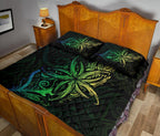 new-zealand-light-silver-fern-x-frangipani-tattoo-quilt-bedding-sets-green