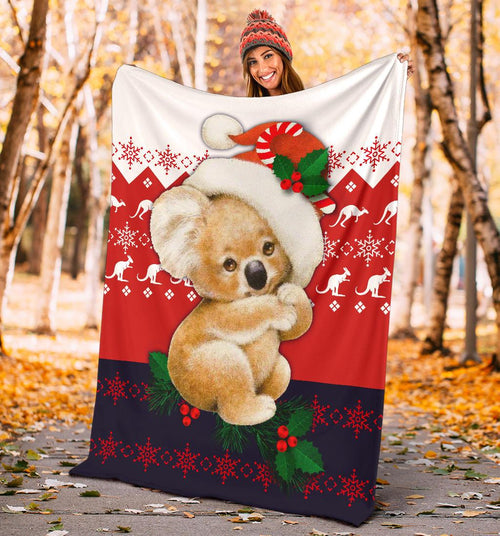 premium-blanket-koala-blanket-kangaroo-symbol-snowflakes