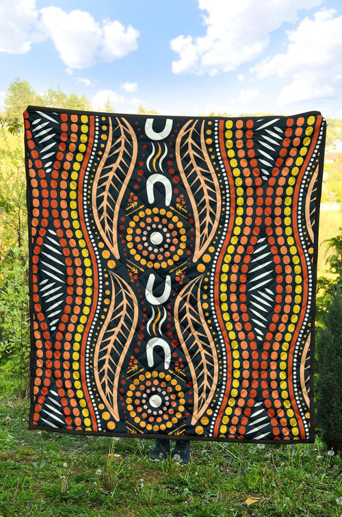 aboriginal-premium-quilt-indigenous-dot-painting