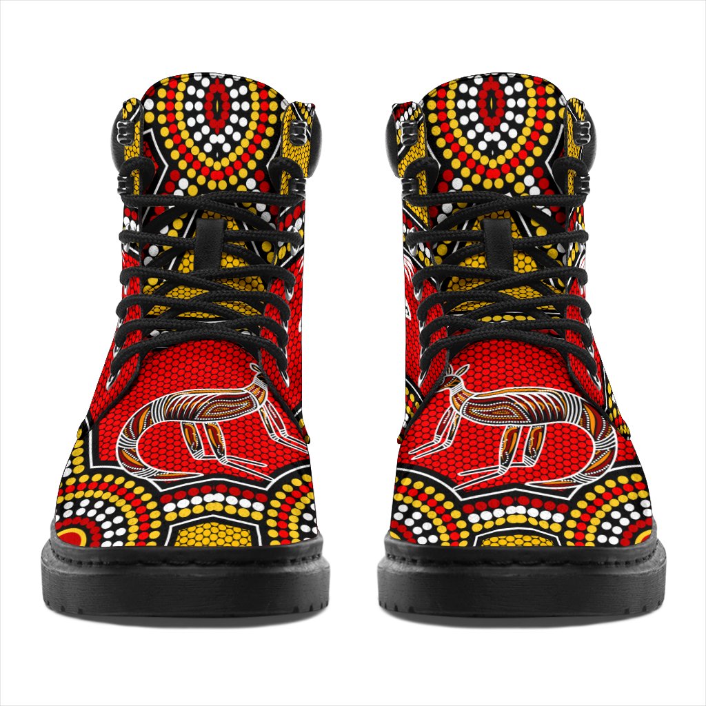 aboriginal-all-season-boots-kangaroo-dot-painting-patterns
