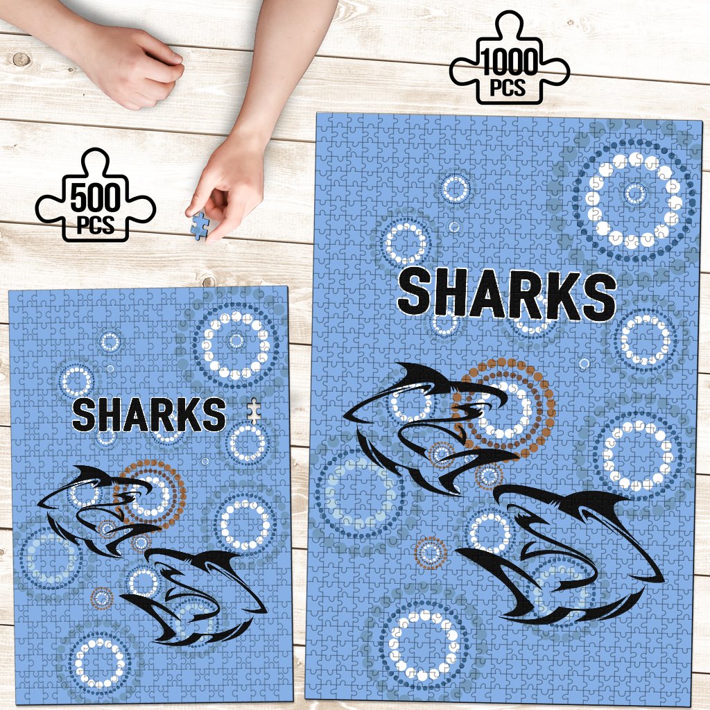 cronulla-premium-wood-jigsaw-puzzle-sharks-unique-indigenous