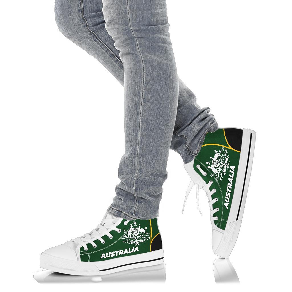 high-top-shoes-australian-coat-of-arms-green-shoes