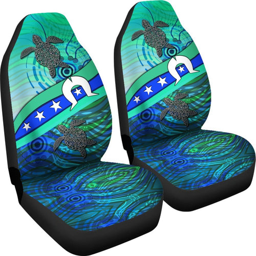 car-seat-cover-torres-strait-flag-and-turtle