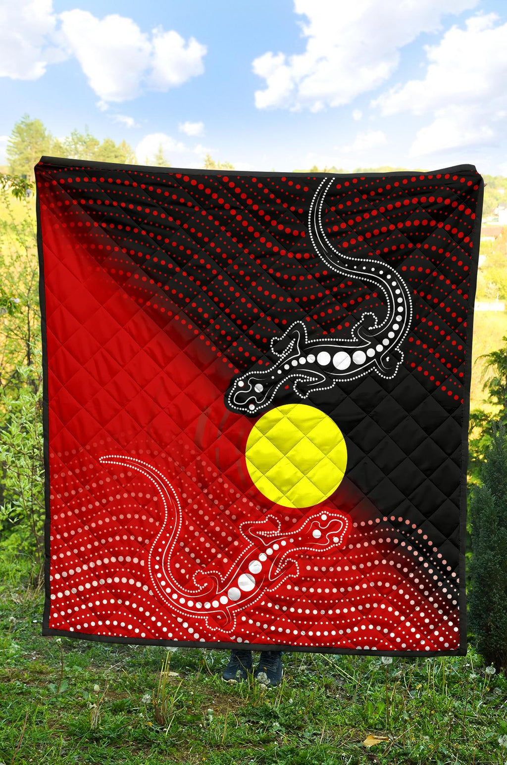 aboriginal-premium-quilt-two-indigenous-lizard