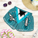 Port Adelaide All Over Print Women's Shorts Power - Vibe Hoodie