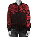 new-zealand-womens-bomber-jacket-maori-polynesian-tattoo-red