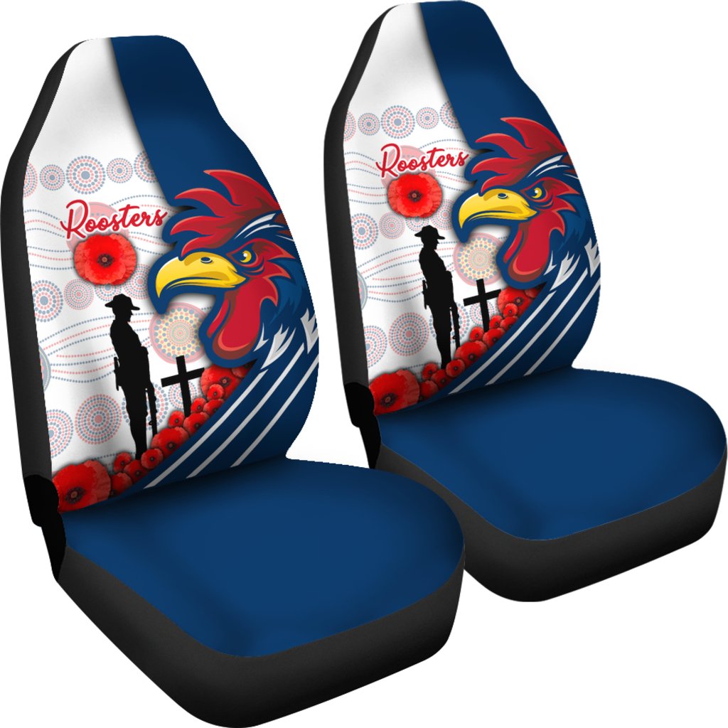 australia-roosters-car-seat-covers-anzac-day-three-tiles-style
