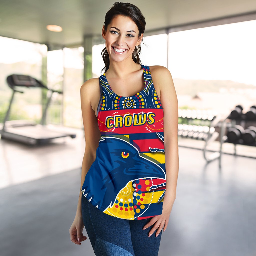 Adelaide Women Racerback Tank Indigenous Crows - Vibe Hoodie