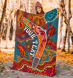 aboriginal-personalised-premium-blanket-indigenous-boomerang