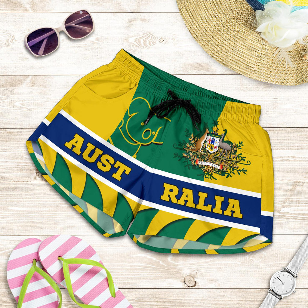 Shorts - Australian Coat Of Arms Shorts Koala - Women - Vibe Hoodie