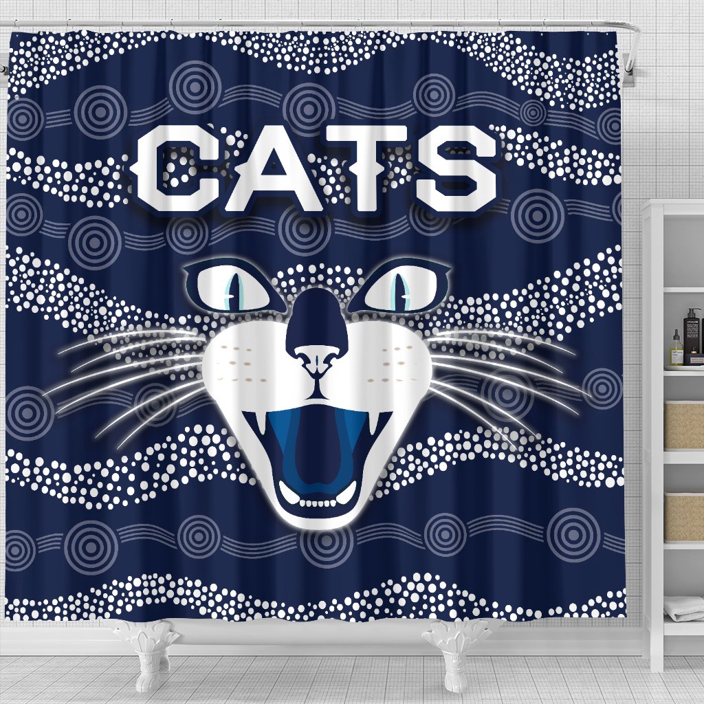 geelong-shower-curtain-cats-indigenous-navy