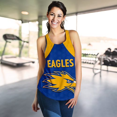Eagles Women Racerback Tank West Coast - Royal Blue - Vibe Hoodie