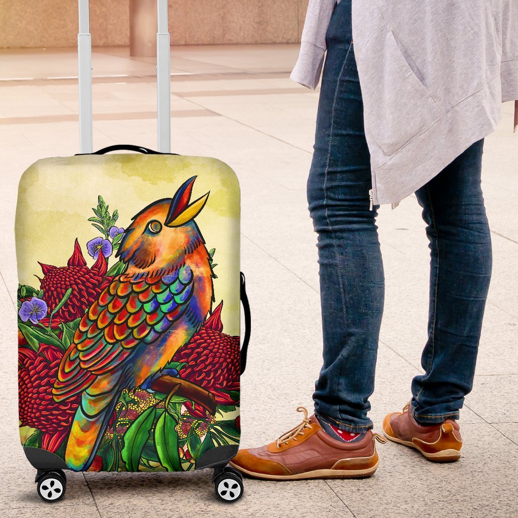 luggage-covers-australia-kookaburra-with-waratah