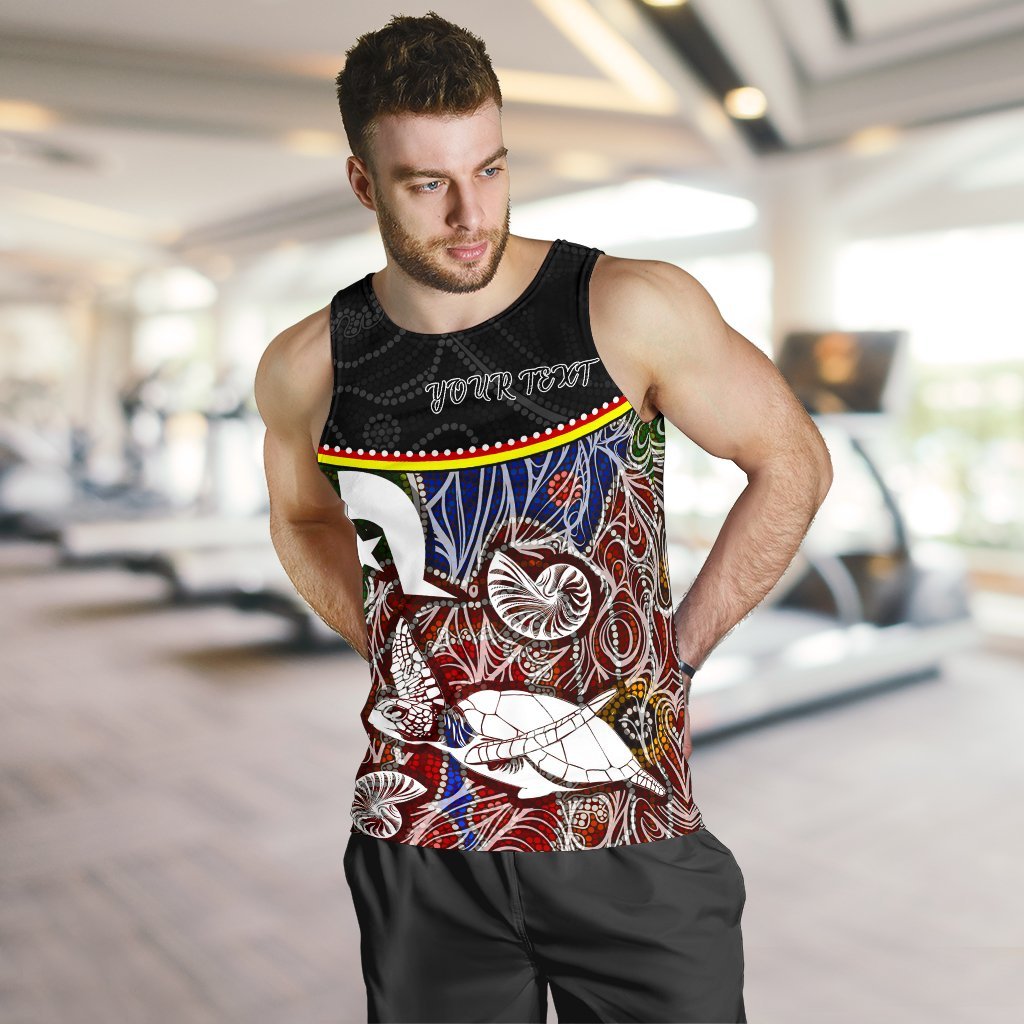 personalised-mens-tank-top-aboriginal-dot-in-naidoc-week-style