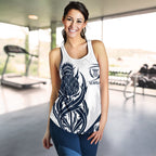 Scottish Rugby Women's Racerback Tank Thistle Vibes - White - Vibe Hoodie