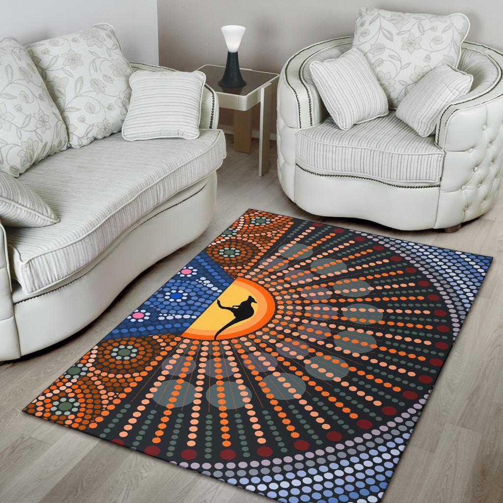 area-rug-aboriginal-dot-painting-rug-kangaroo-ver03
